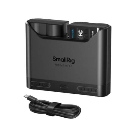 SmallRig 5487 - zestaw TURBO, dwukanałowa ładowarka, 2x akumulator Panasonic DMW-BLK22 - zawartość zestawu